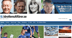 Desktop Screenshot of idrottensaffarer.se